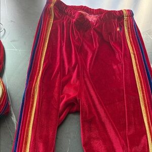 Aviator Nation Red Velvet Track Pants